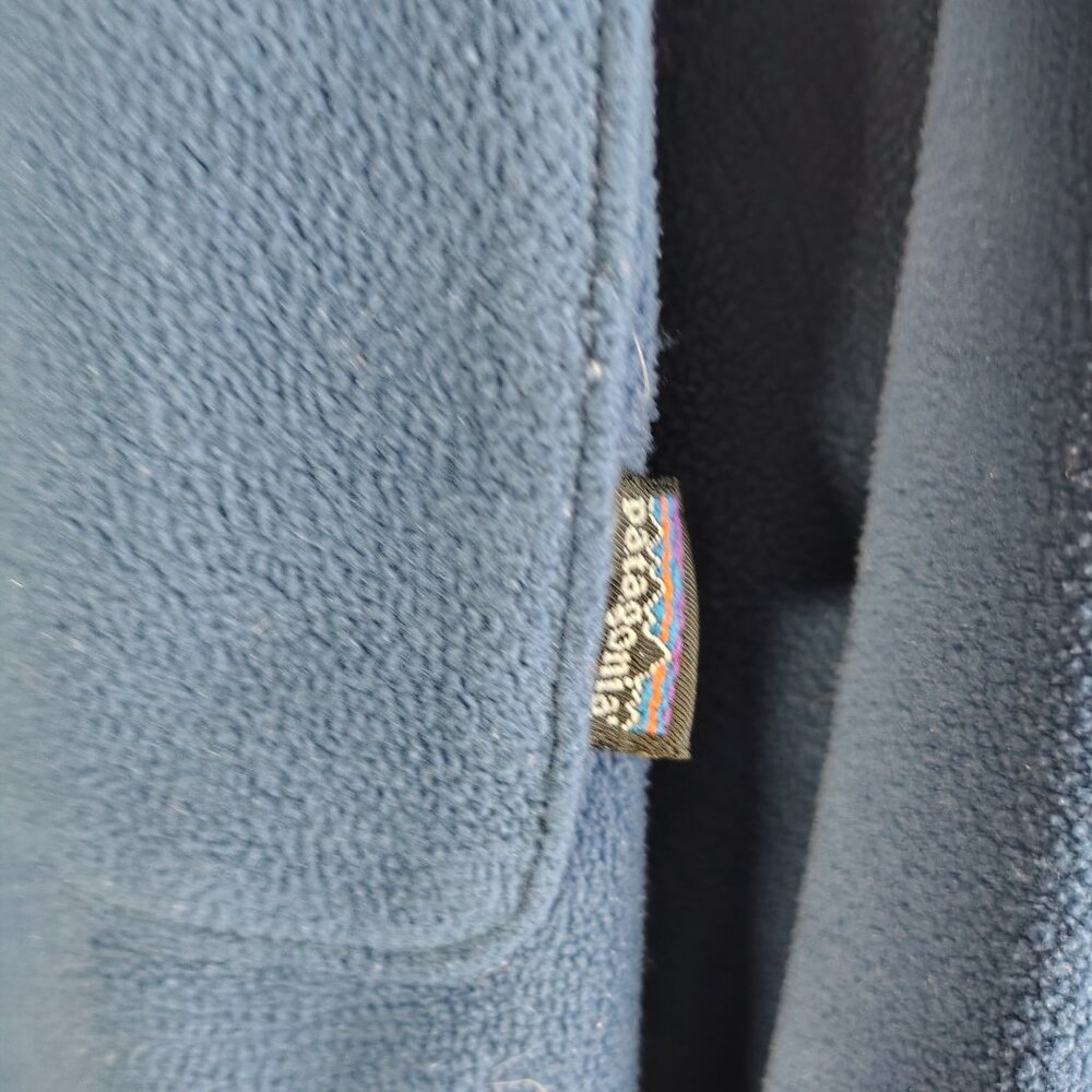 Vintage Patagonia Fleece Overshirt Shirt Mens Large Blue Snap-T USA Long Sleeve - Picture 2 of 14